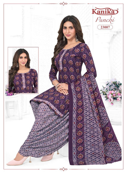Panchi Vol 23 Kanika Readymade Cotton Patiyala Suits Supplier