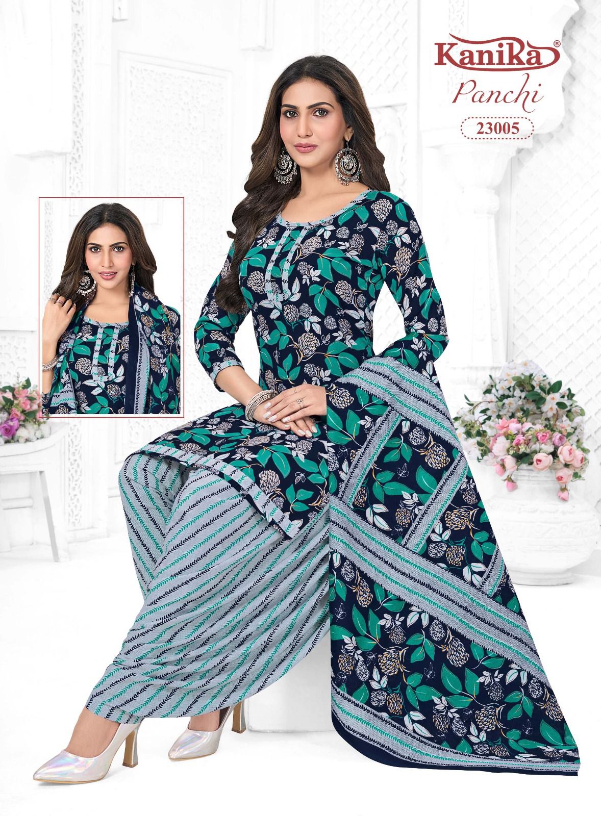 Panchi Vol 23 Kanika Readymade Cotton Patiyala Suits Supplier