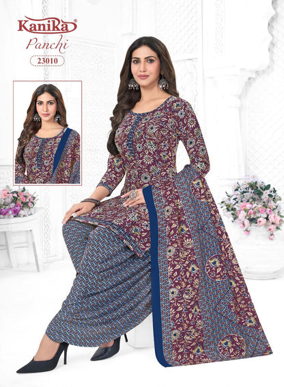 Panchi Vol 23 Kanika Readymade Cotton Patiyala Suits Supplier