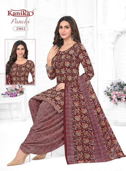 Panchi Vol 23 Kanika Readymade Cotton Patiyala Suits Supplier