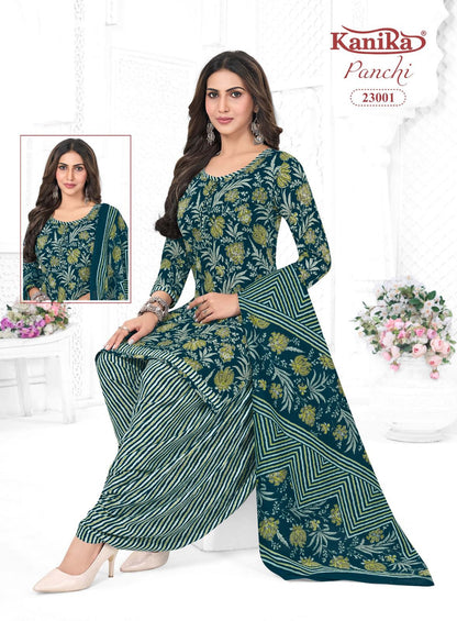 Panchi Vol 23 Kanika Readymade Cotton Patiyala Suits Supplier