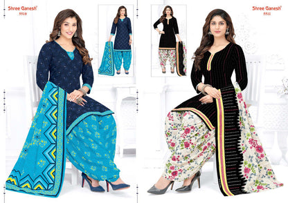 Panchi Vol 6 Shree Ganesh Readymade Cotton Patiyala Suits Wholesale Price