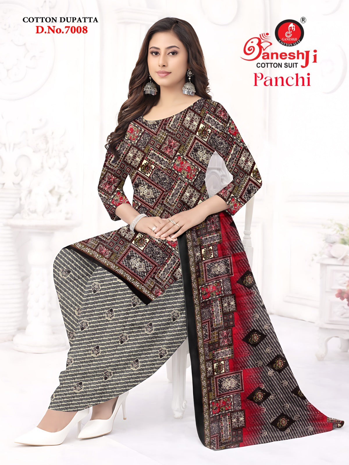 Panchi Vol 7 Ganeshji Indo Cotton Dress Material Manufacturer Gujarat