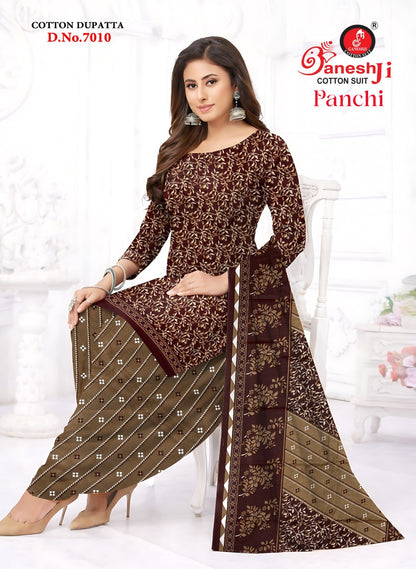 Panchi Vol 7 Ganeshji Indo Cotton Dress Material Manufacturer Gujarat