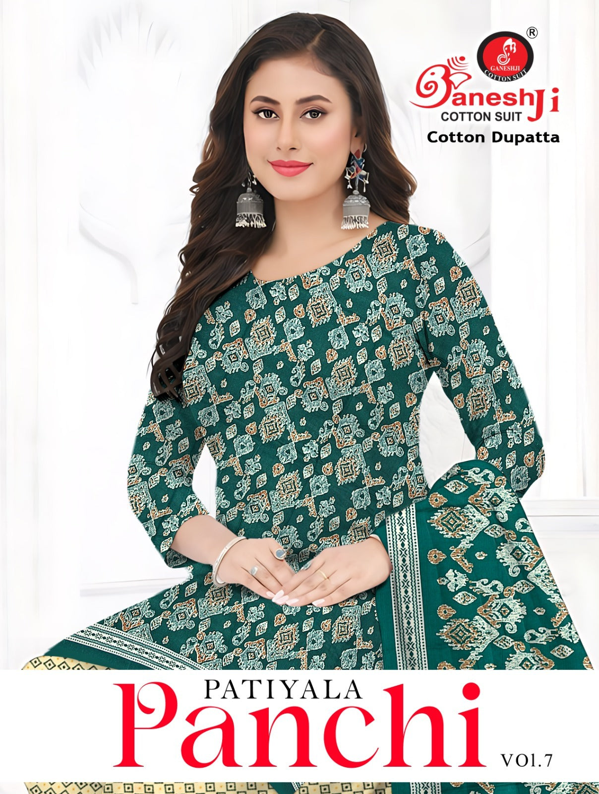 Panchi Vol 7 Ganeshji Indo Cotton Dress Material Manufacturer Gujarat