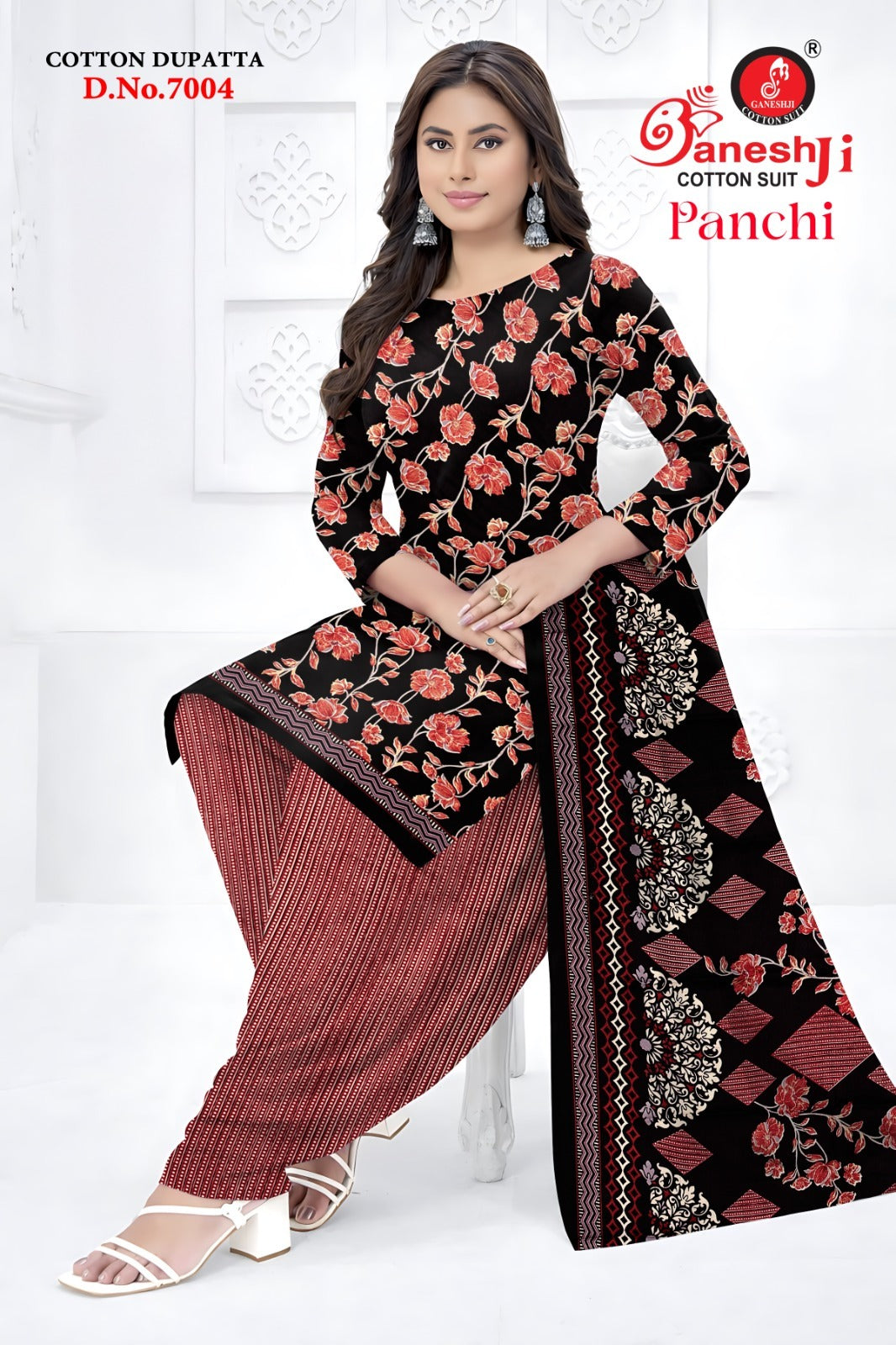 Panchi Vol 7 Ganeshji Indo Cotton Dress Material Manufacturer Gujarat