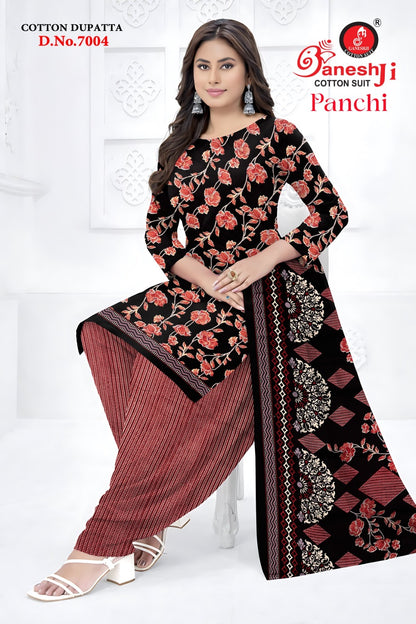 Panchi Vol 7 Ganeshji Indo Cotton Dress Material Manufacturer Gujarat