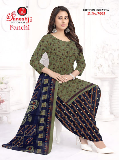 Panchi Vol 7 Ganeshji Indo Cotton Dress Material Manufacturer Gujarat