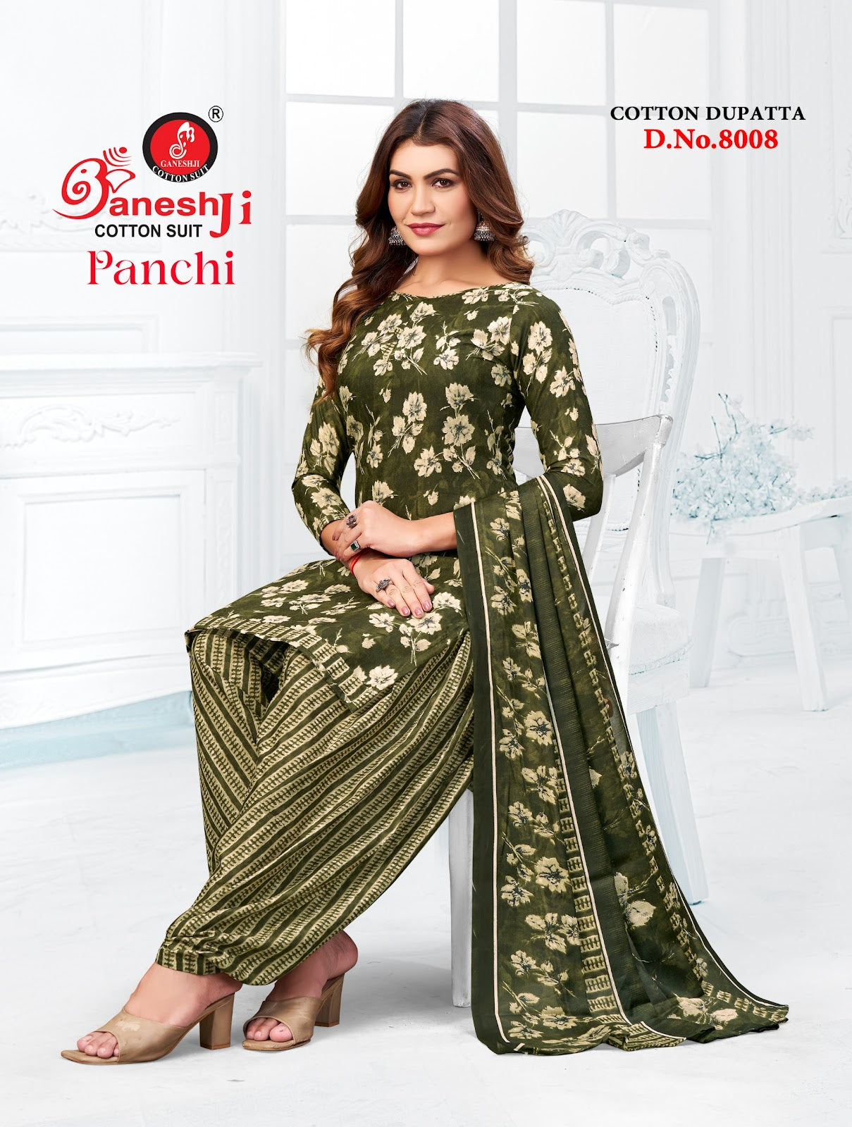 Panchi Vol 8 Ganeshji Cotton Dress Material Manufacturer Ahmedabad