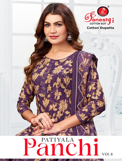 Panchi Vol 8 Ganeshji Cotton Dress Material Manufacturer Ahmedabad