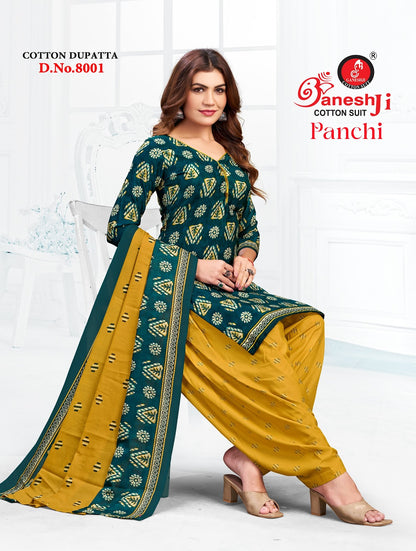 Panchi Vol 8 Ganeshji Cotton Dress Material Manufacturer Ahmedabad
