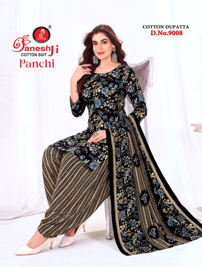 Panchi Vol 9 Ganeshji Cotton Dress Material Manufacturer Ahmedabad