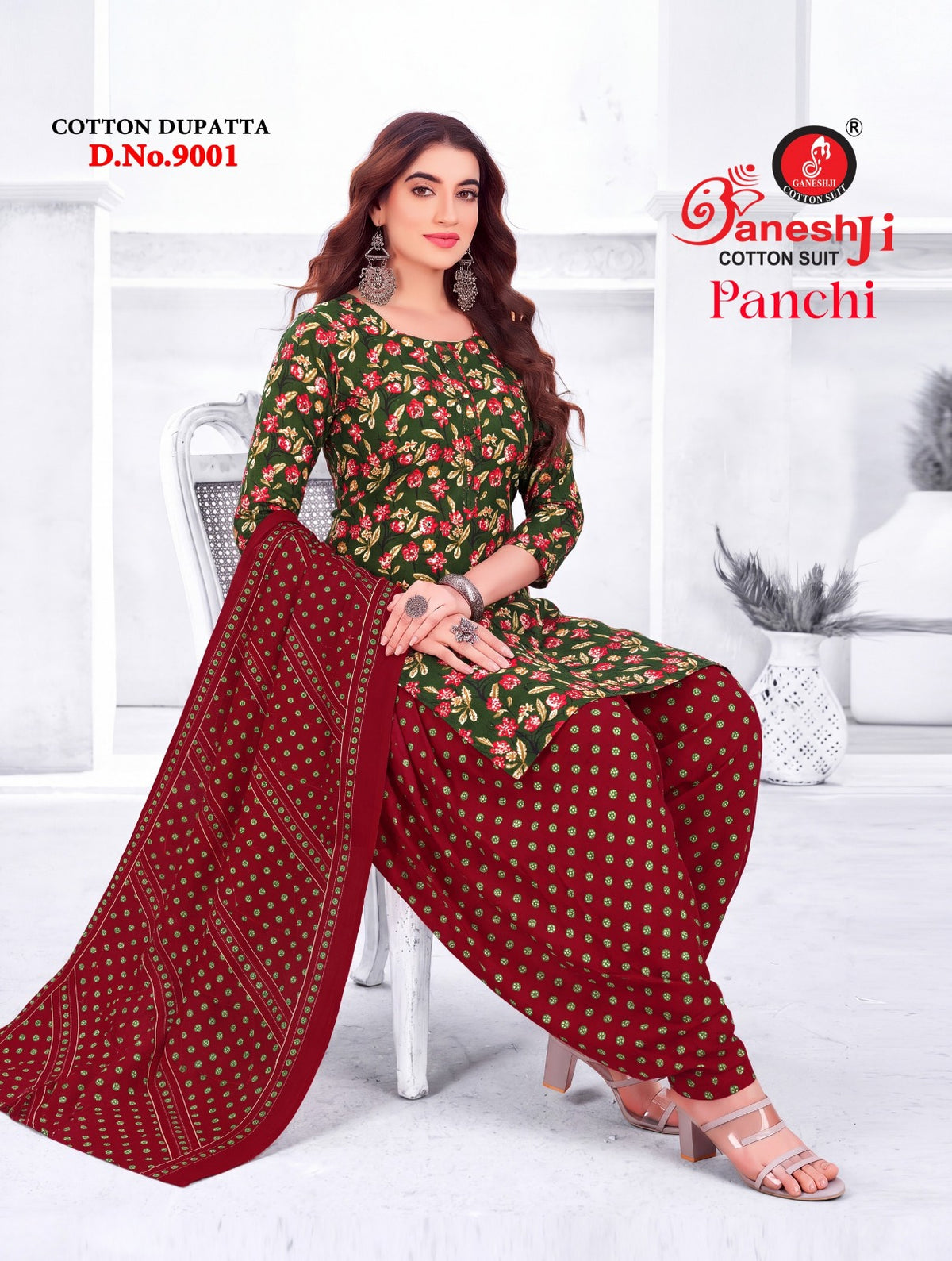 Panchi Vol 9 Ganeshji Cotton Dress Material Manufacturer Ahmedabad