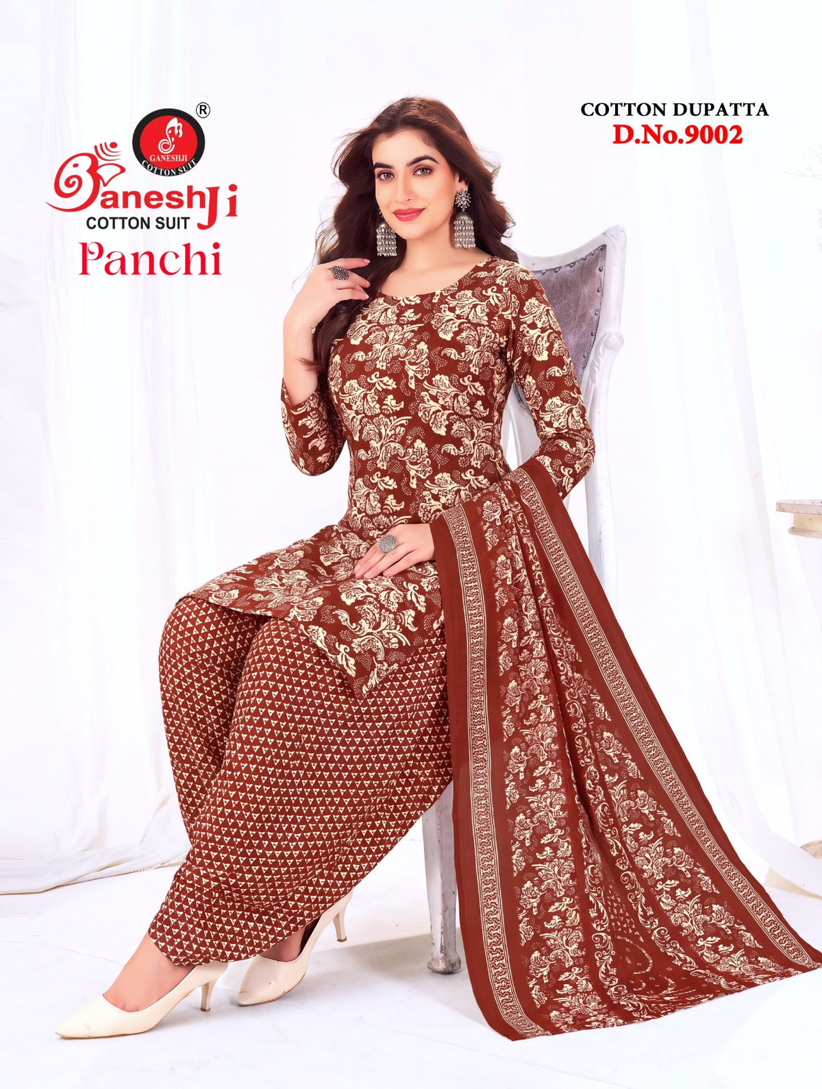 Panchi Vol 9 Ganeshji Cotton Dress Material Manufacturer Ahmedabad