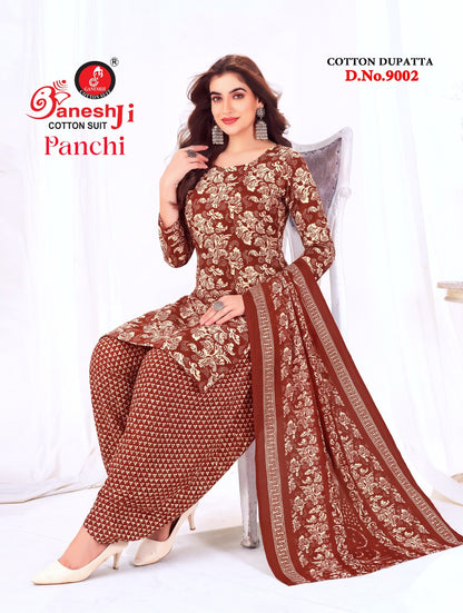 Panchi Vol 9 Ganeshji Cotton Dress Material Manufacturer Ahmedabad