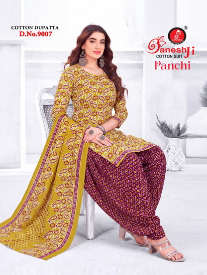 Panchi Vol 9 Ganeshji Cotton Dress Material Manufacturer Ahmedabad