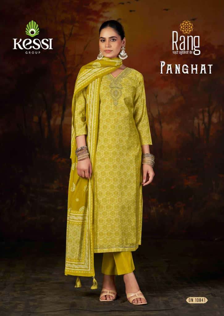 Panghat Kessi Rang Modal Pant Style Suits Manufacturer India