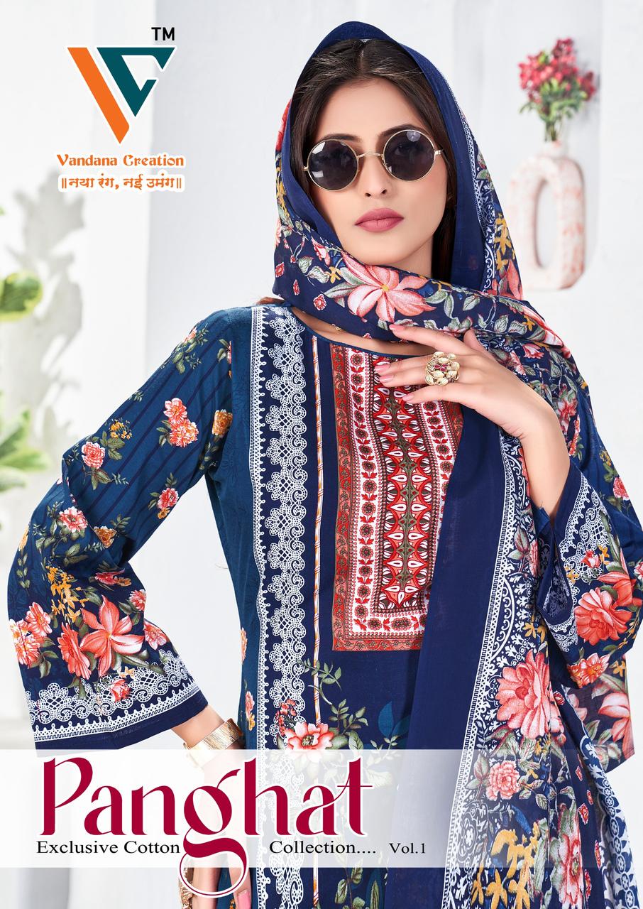 Panghat Vol 1 Vandana Creation Cotton Karachi Salwar Suits Wholesaler India