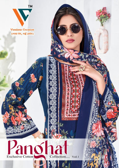 Panghat Vol 1 Vandana Creation Cotton Karachi Salwar Suits Wholesaler India