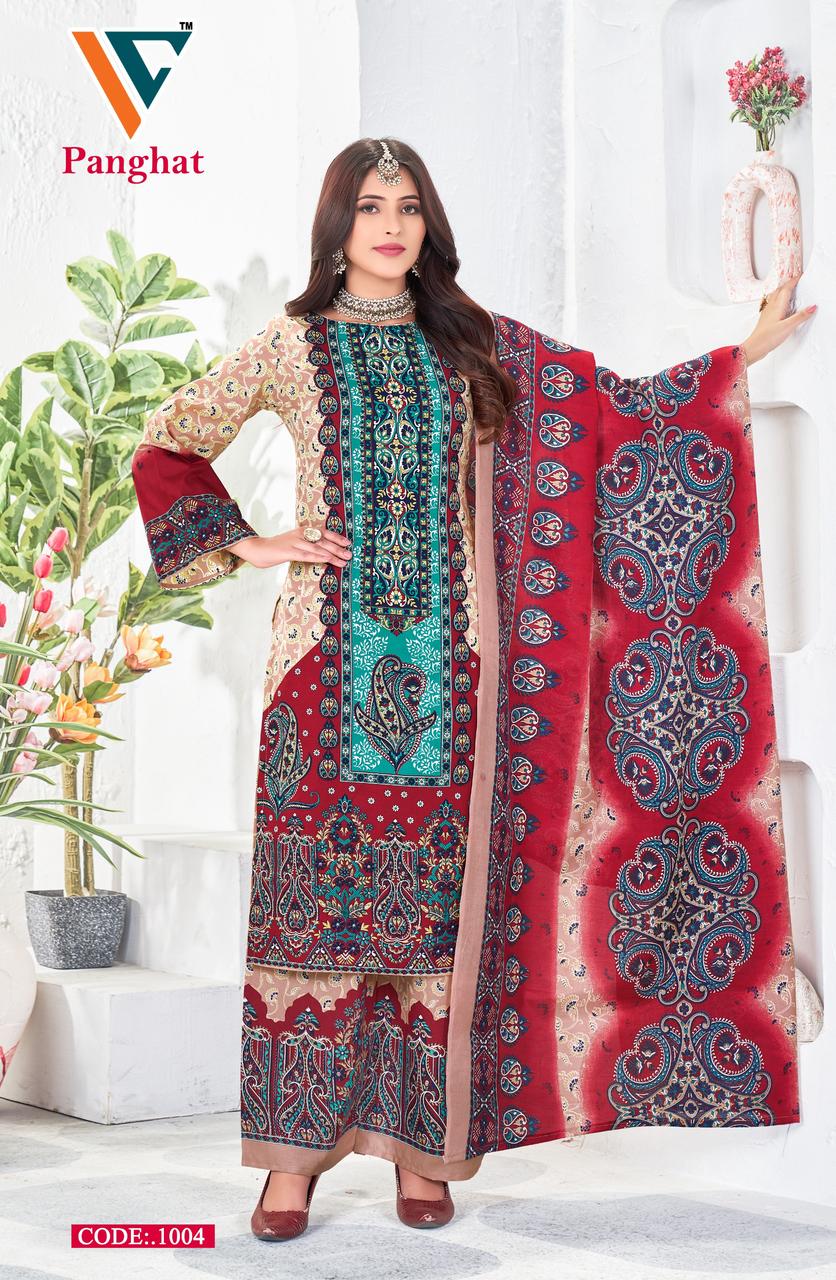 Panghat Vol 1 Vandana Creation Cotton Karachi Salwar Suits Wholesaler India