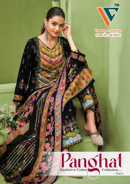 Panghat Vol 2 Vandana Creation Cotton Karachi Salwar Suits Supplier