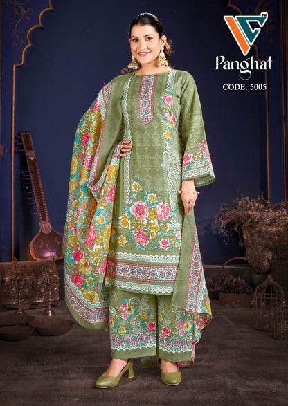 Panghat Vol 5 Vandana Creation Cotton Karachi Salwar Suits Wholesaler Gujarat