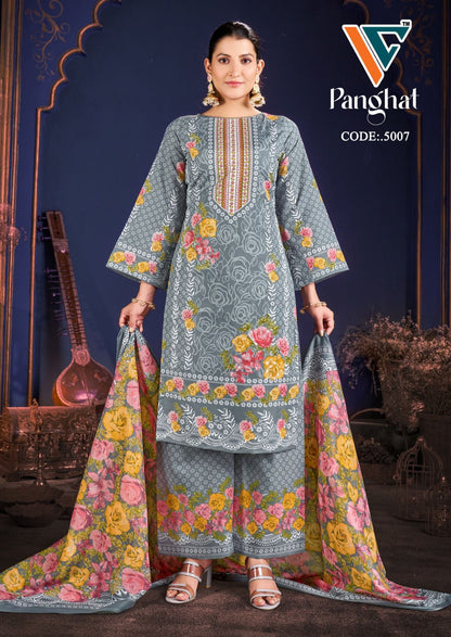 Panghat Vol 5 Vandana Creation Cotton Karachi Salwar Suits Wholesaler Gujarat