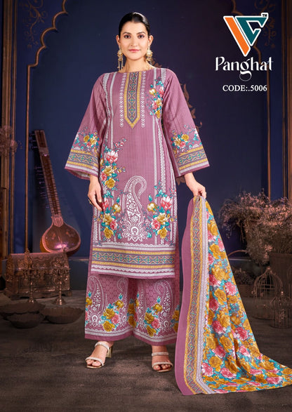 Panghat Vol 5 Vandana Creation Cotton Karachi Salwar Suits Wholesaler Gujarat