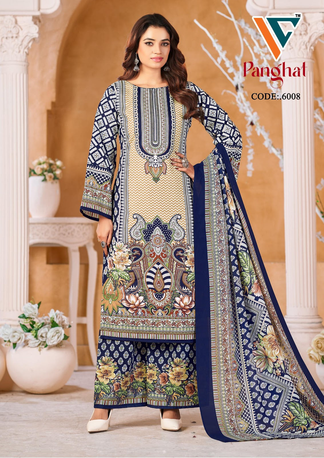 Panghat Vol 6 Vandana Creation Mix Cotton Karachi Salwar Suits Wholesaler Ahmedabad