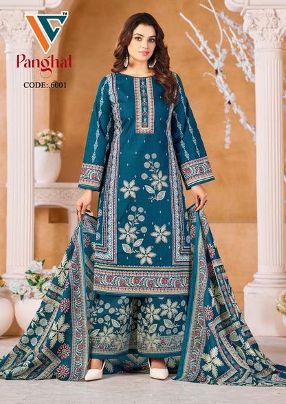 Panghat Vol 6 Vandana Creation Mix Cotton Karachi Salwar Suits Wholesaler Ahmedabad