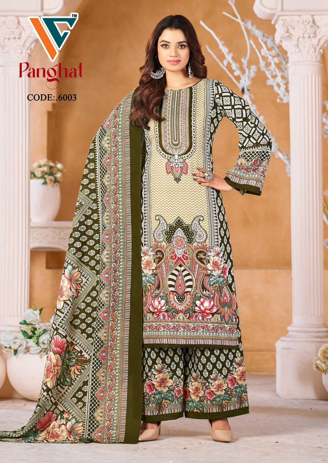 Panghat Vol 6 Vandana Creation Mix Cotton Karachi Salwar Suits Wholesaler Ahmedabad
