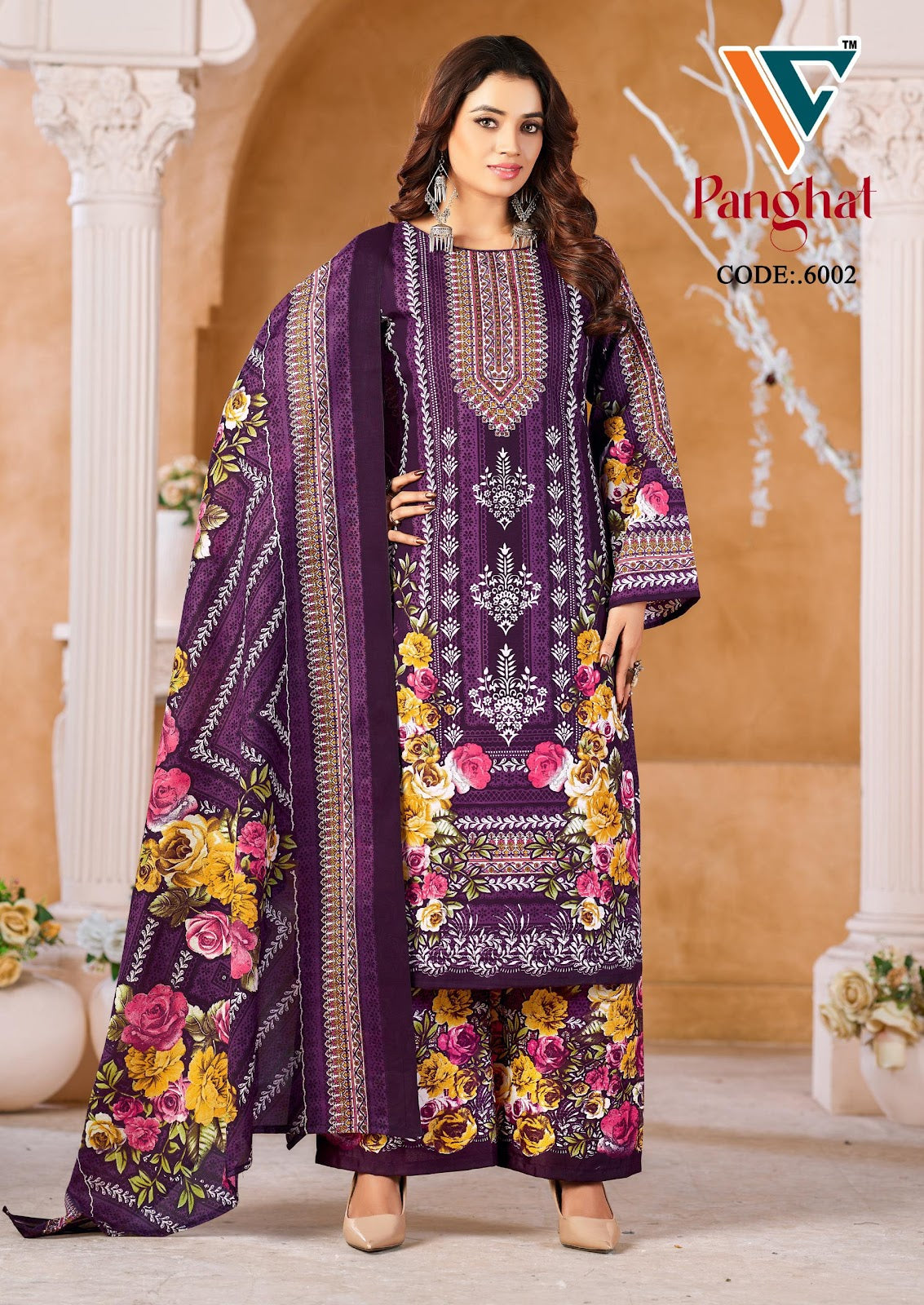 Panghat Vol 6 Vandana Creation Mix Cotton Karachi Salwar Suits Wholesaler Ahmedabad