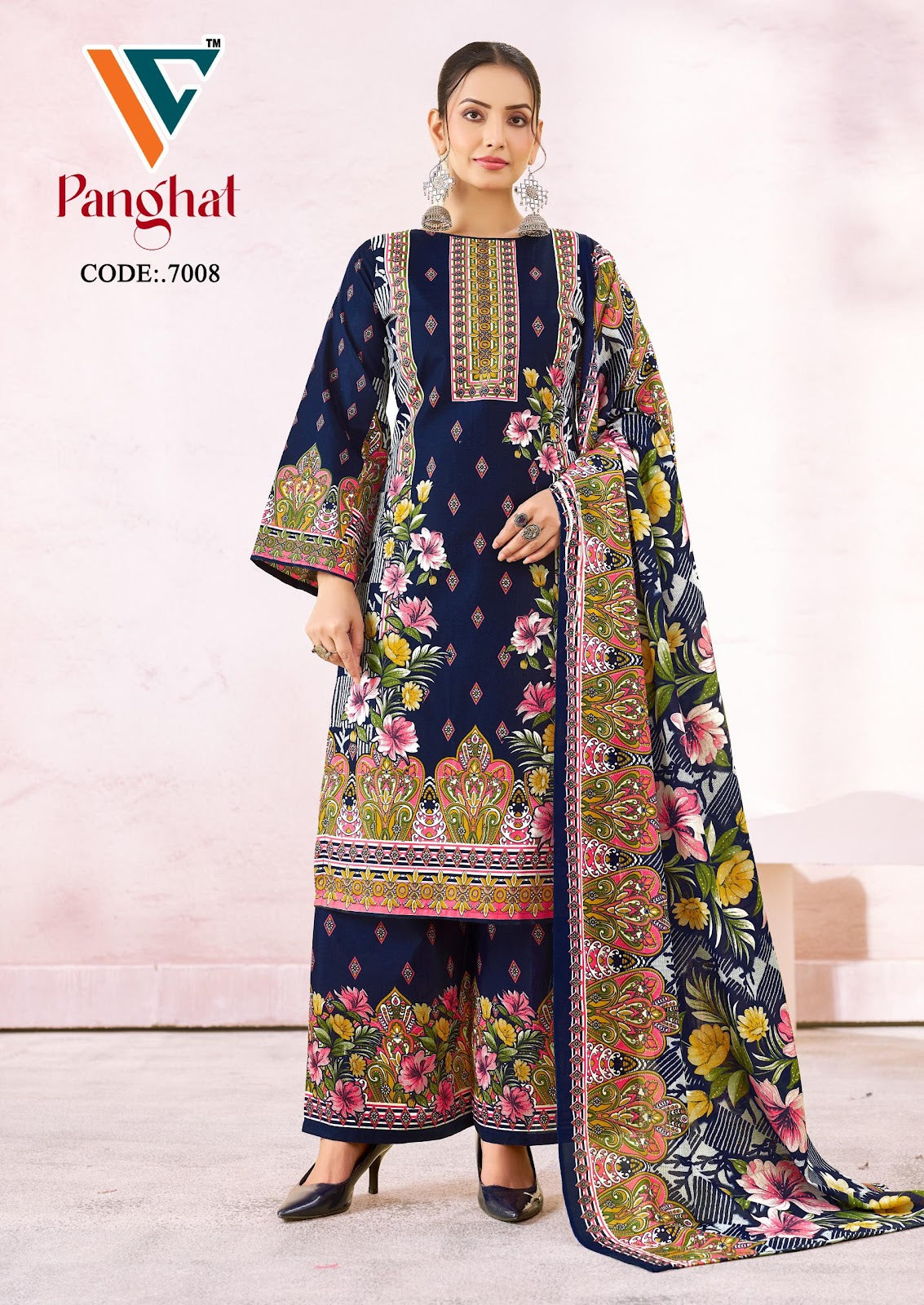 Panghat Vol 7 Vandana Creation Mix Cotton Karachi Salwar Suits Wholesale Price