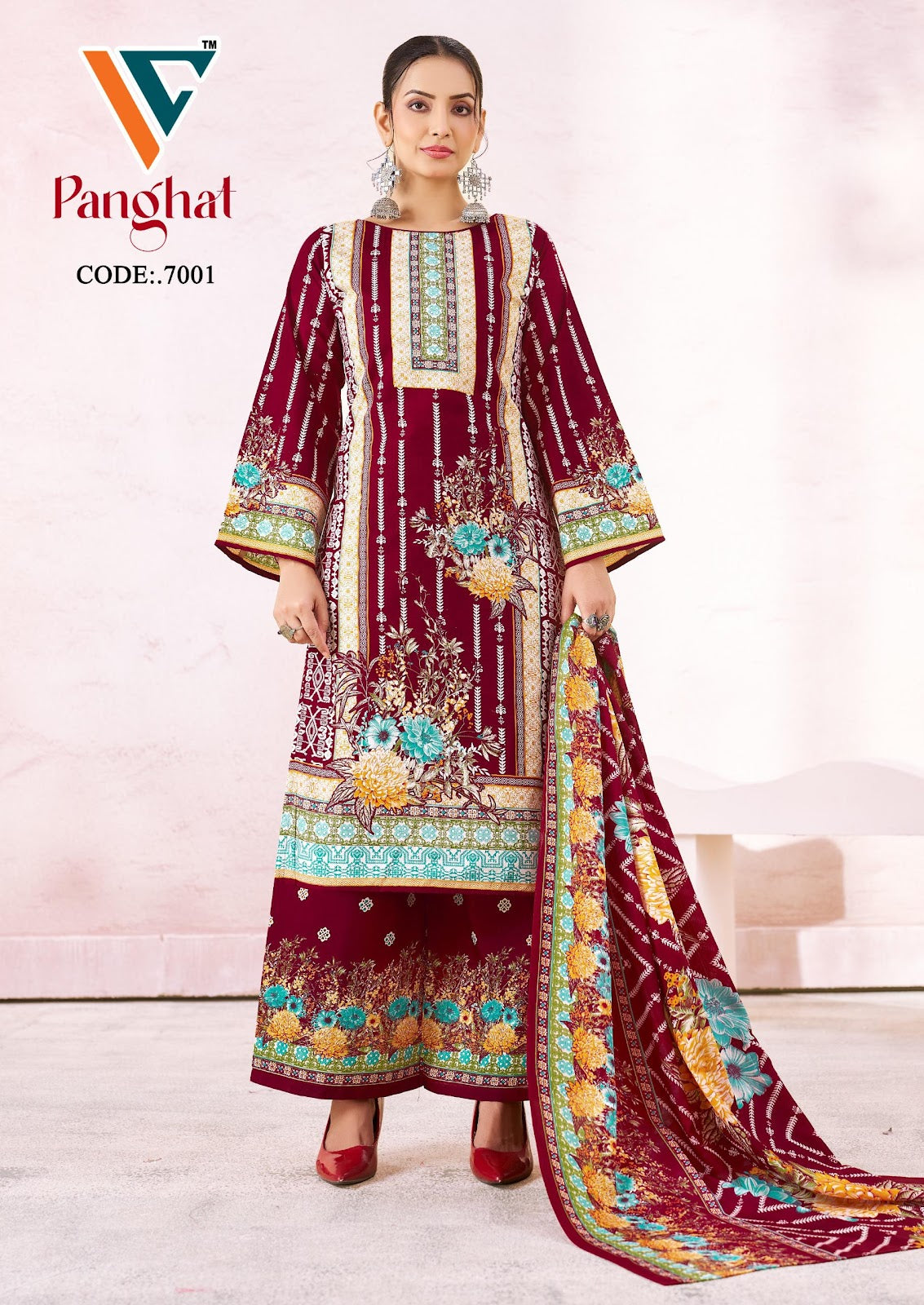 Panghat Vol 7 Vandana Creation Mix Cotton Karachi Salwar Suits Wholesale Price