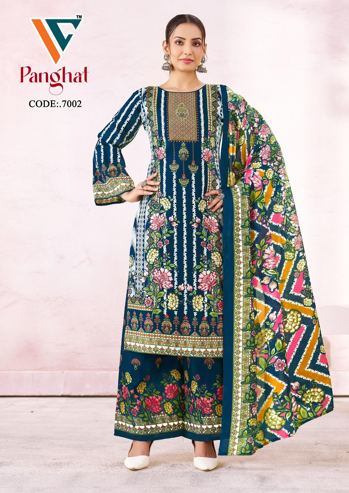 Panghat Vol 7 Vandana Creation Mix Cotton Karachi Salwar Suits Wholesale Price