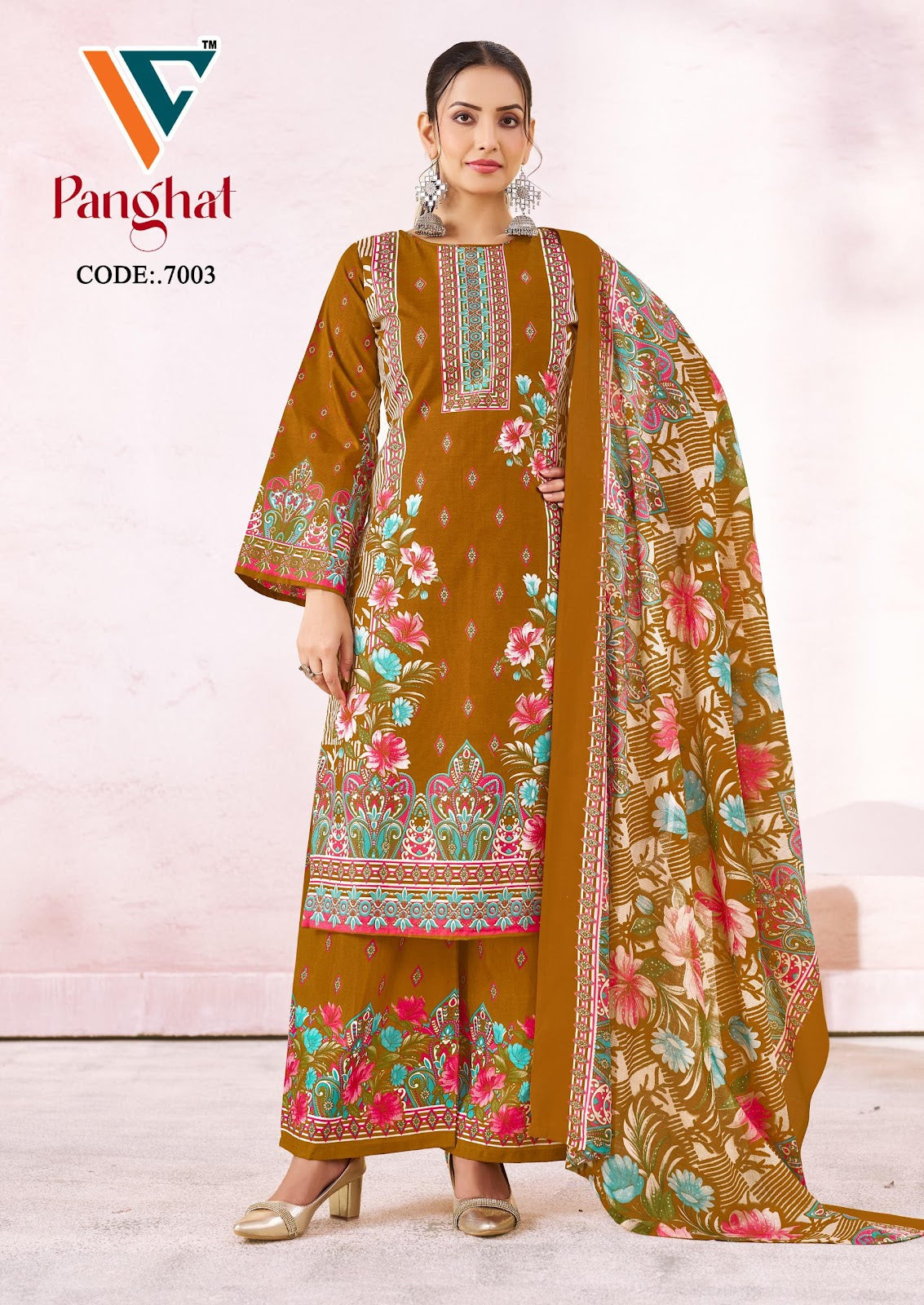 Panghat Vol 7 Vandana Creation Mix Cotton Karachi Salwar Suits Wholesale Price