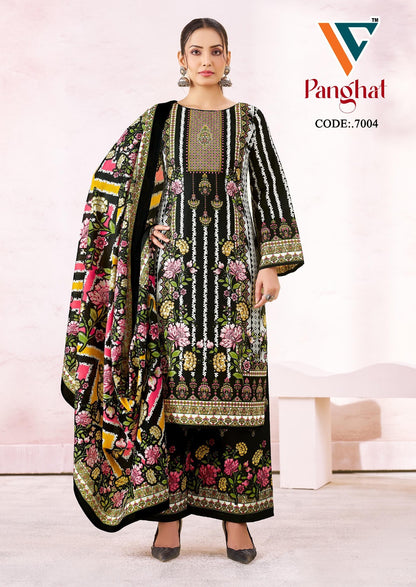 Panghat Vol 7 Vandana Creation Mix Cotton Karachi Salwar Suits Wholesale Price