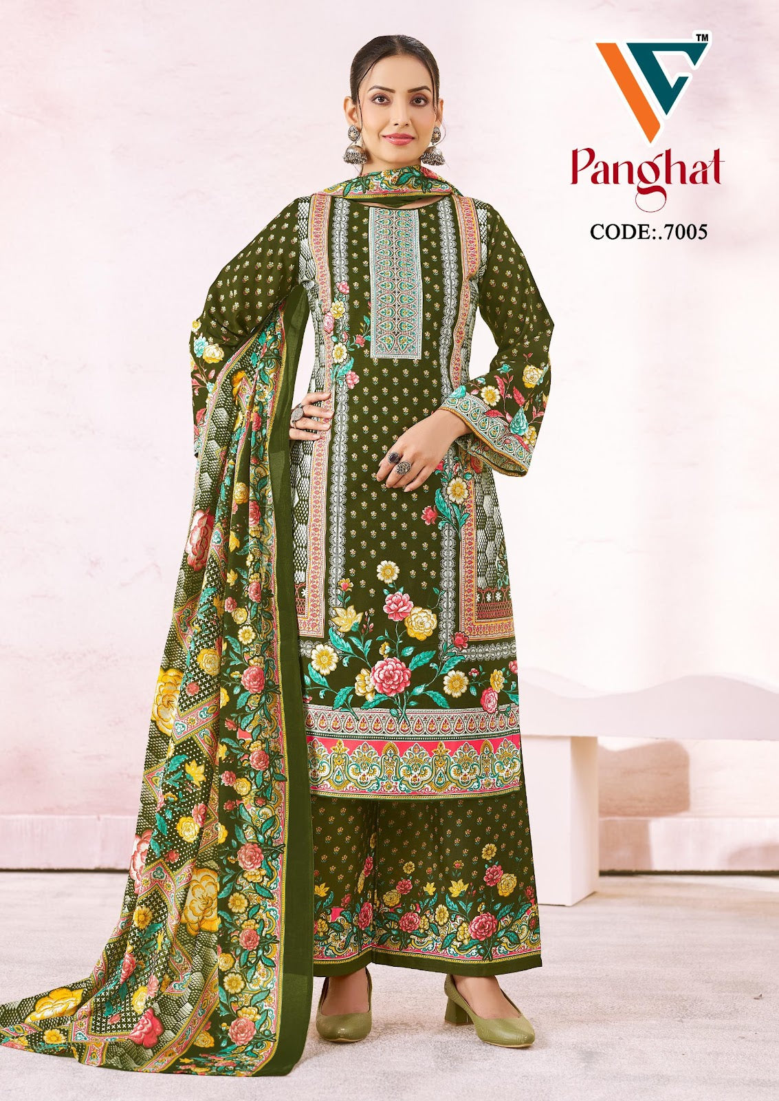Panghat Vol 7 Vandana Creation Mix Cotton Karachi Salwar Suits Wholesale Price