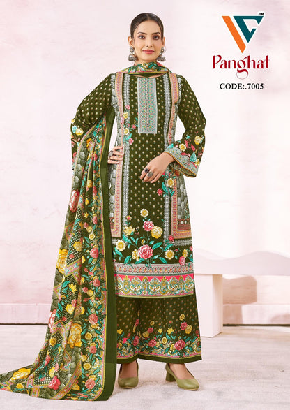 Panghat Vol 7 Vandana Creation Mix Cotton Karachi Salwar Suits Wholesale Price