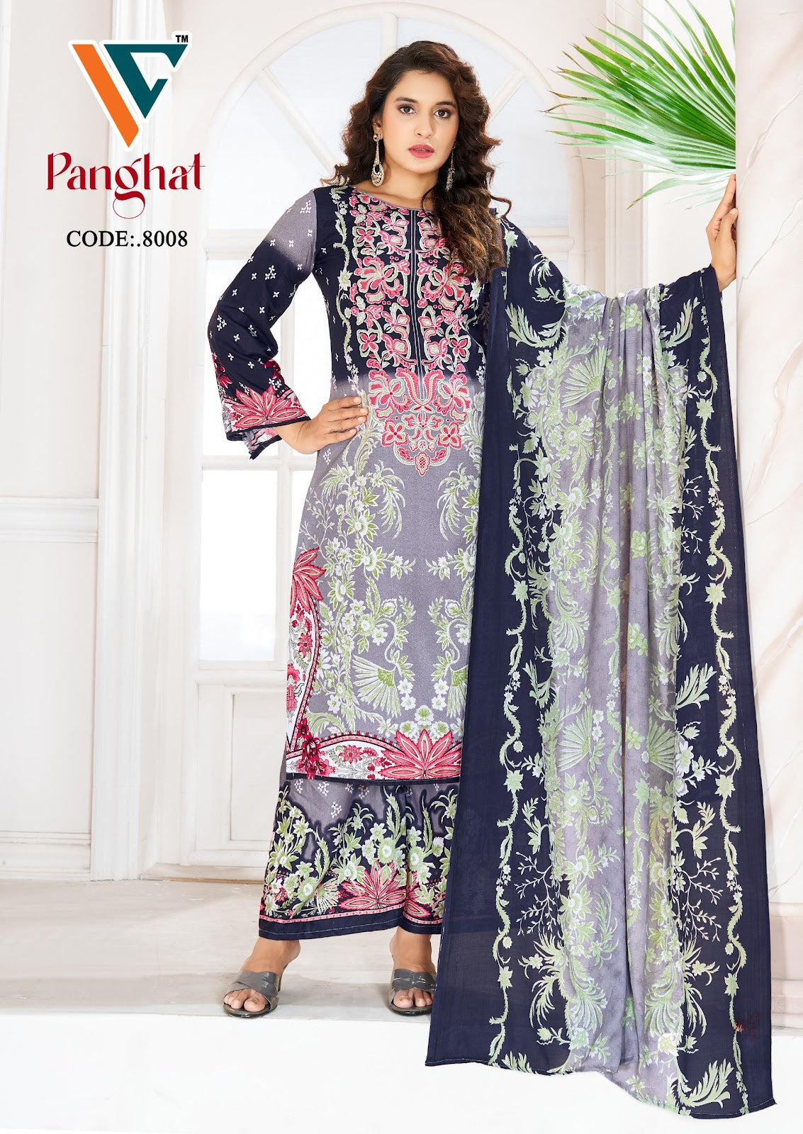 Panghat Vol 8 Vandana Creation Mix Cotton Karachi Salwar Suits Exporter Ahmedabad