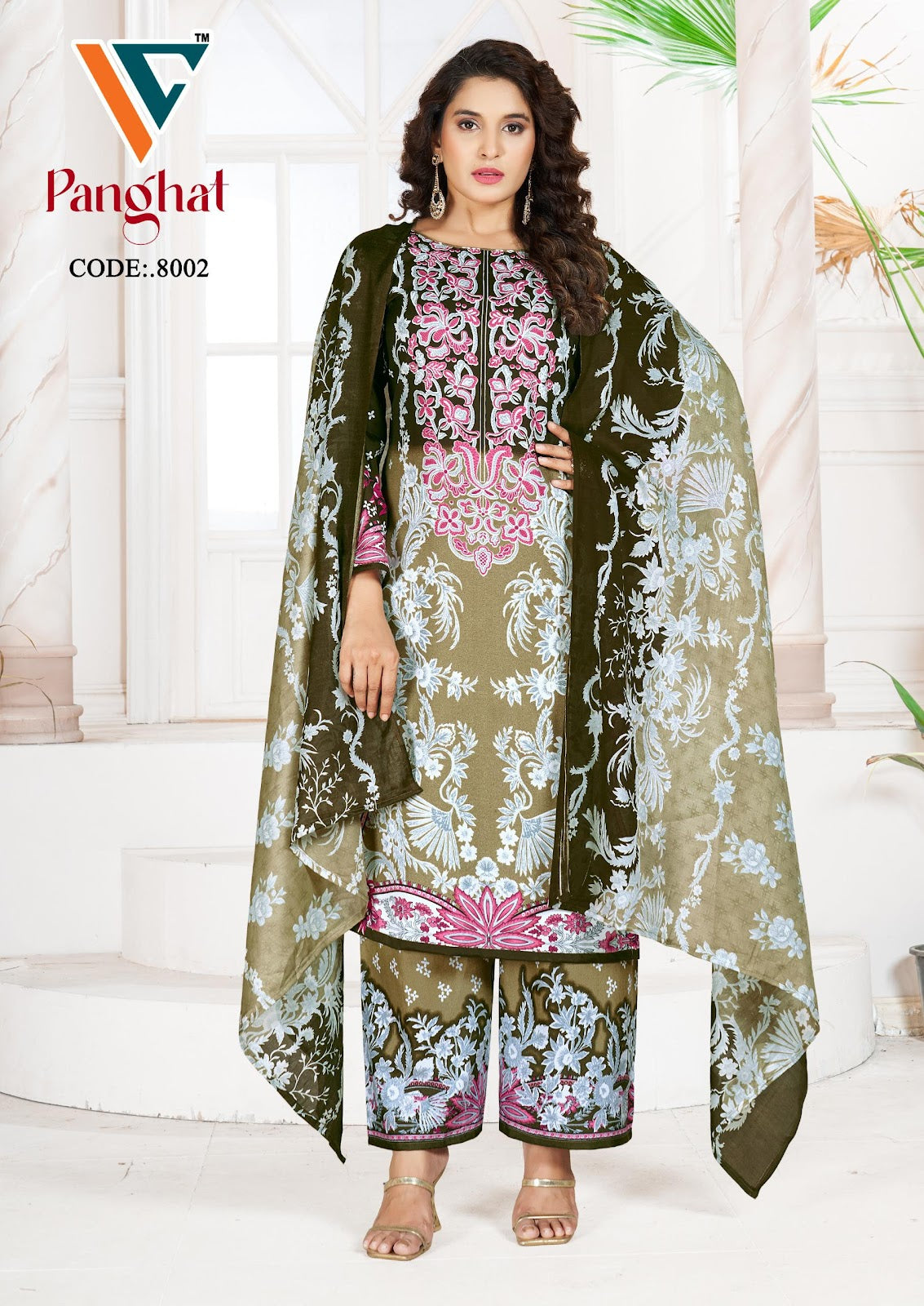 Panghat Vol 8 Vandana Creation Mix Cotton Karachi Salwar Suits Exporter Ahmedabad