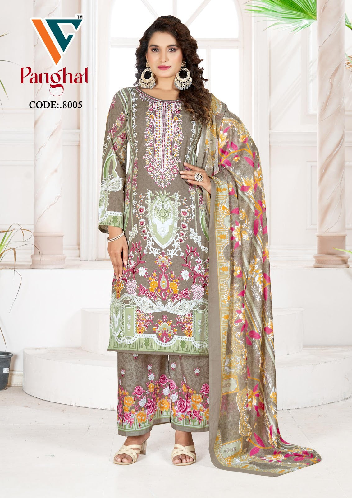 Panghat Vol 8 Vandana Creation Mix Cotton Karachi Salwar Suits Exporter Ahmedabad
