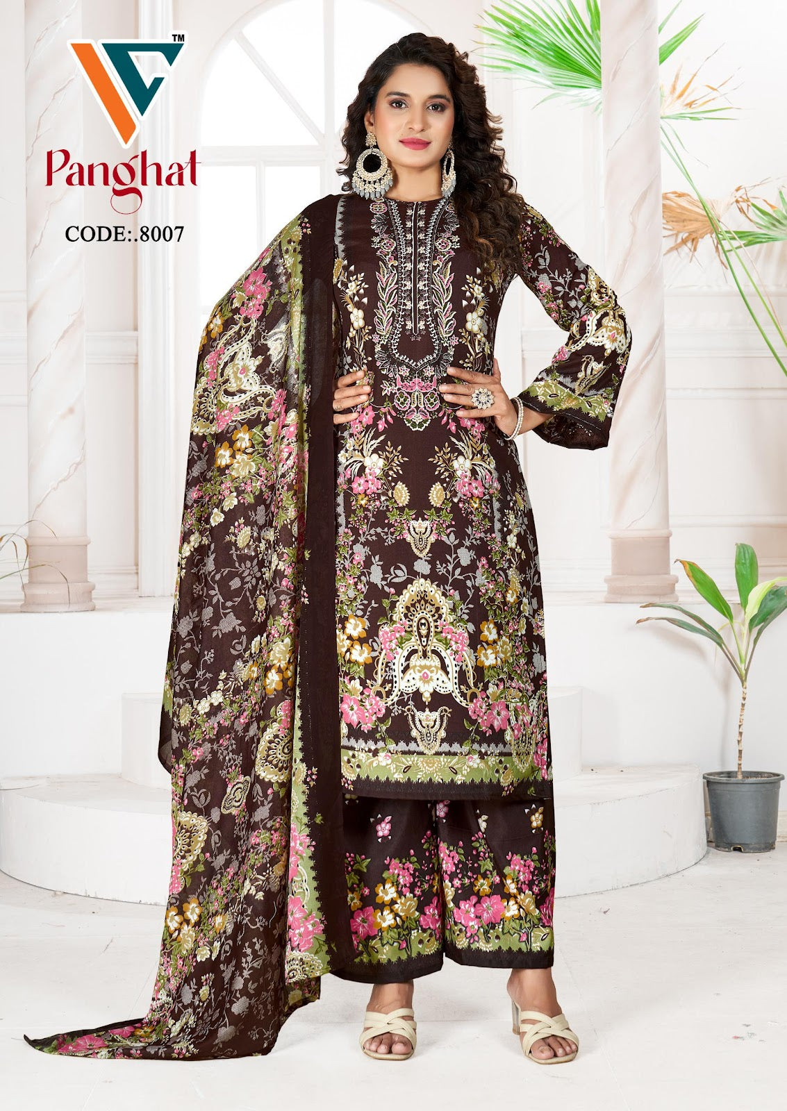 Panghat Vol 8 Vandana Creation Mix Cotton Karachi Salwar Suits Exporter Ahmedabad