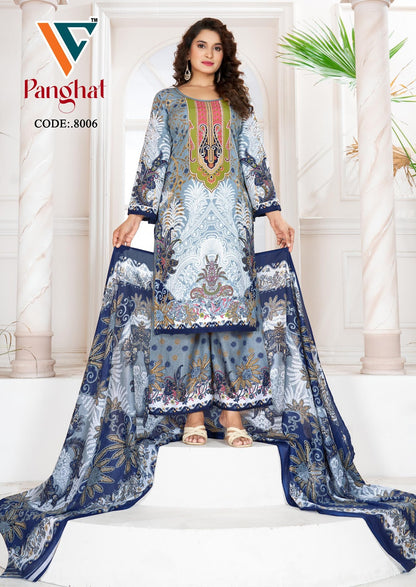 Panghat Vol 8 Vandana Creation Mix Cotton Karachi Salwar Suits Exporter Ahmedabad