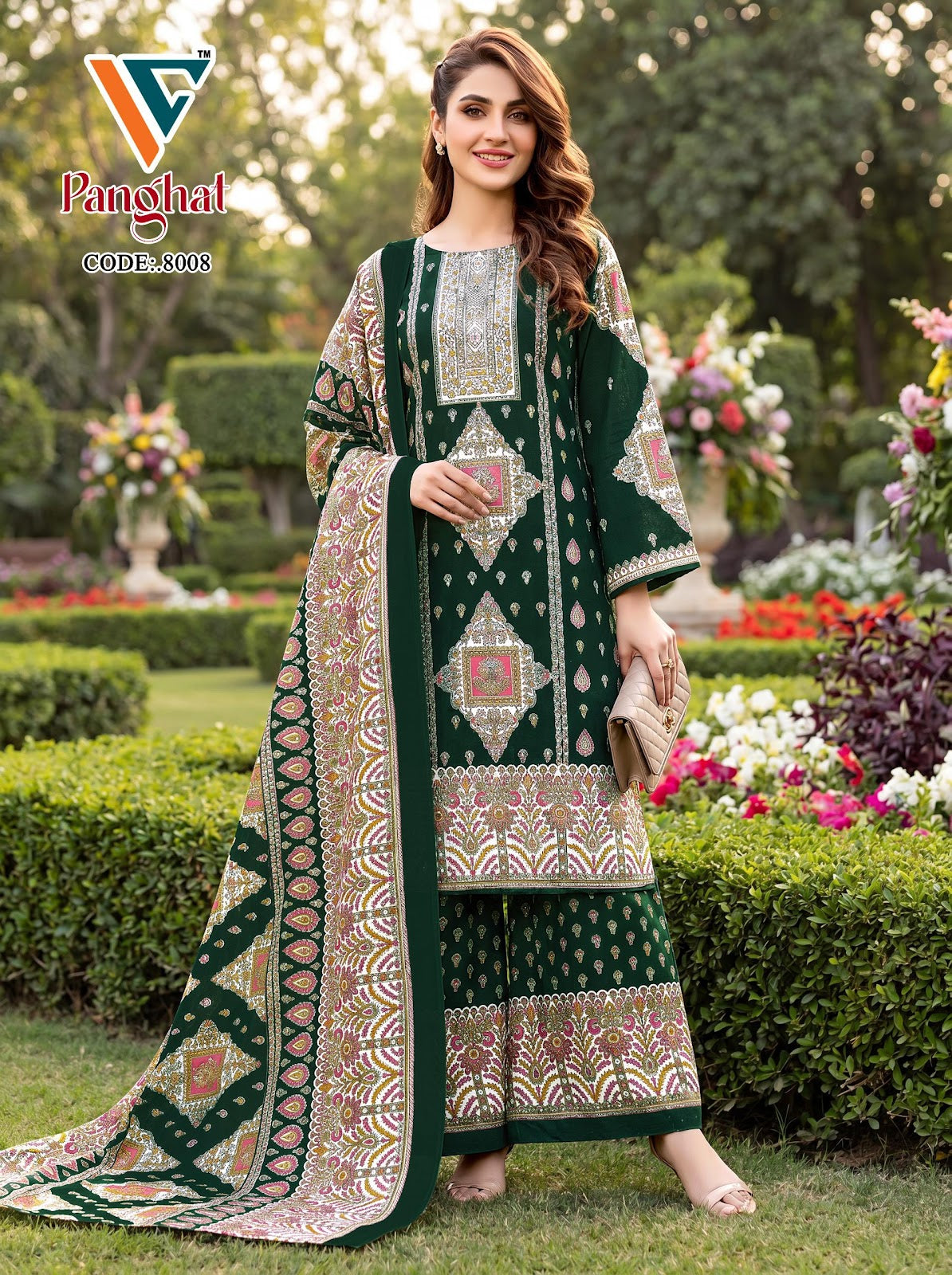Panghat Vol 9 Vandana Creation Mix Cotton Karachi Salwar Suits Supplier Gujarat