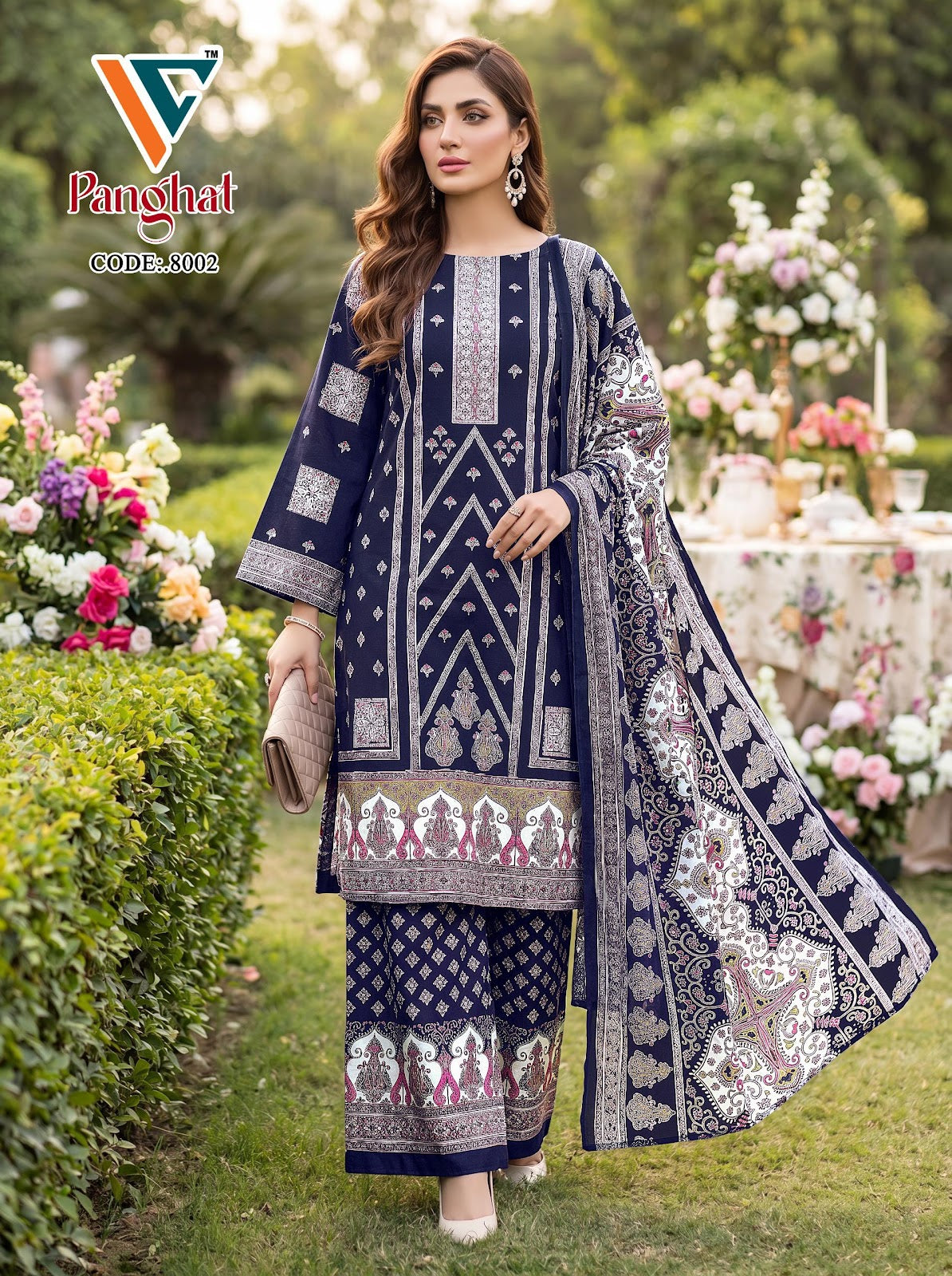 Panghat Vol 9 Vandana Creation Mix Cotton Karachi Salwar Suits Supplier Gujarat