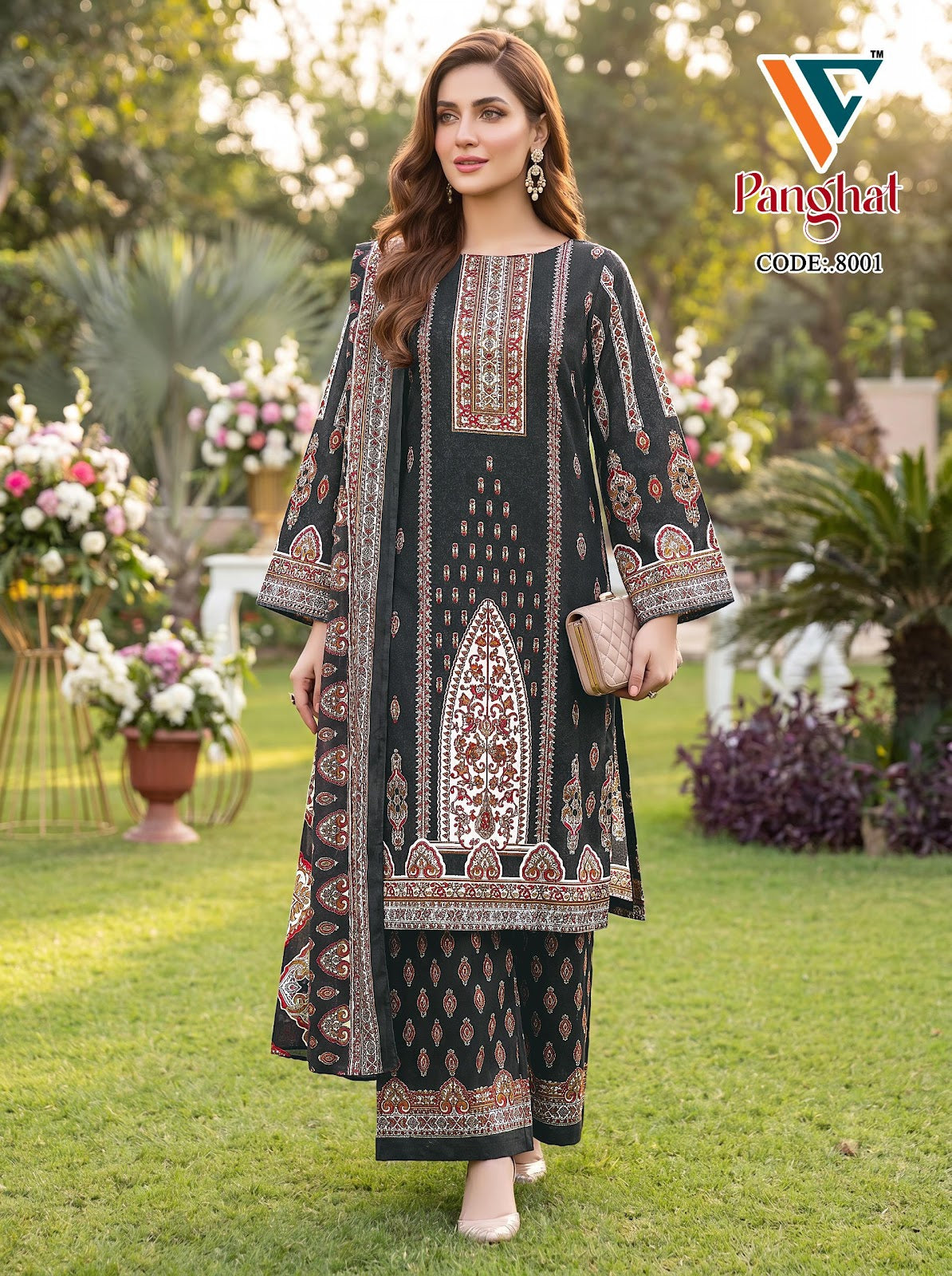 Panghat Vol 9 Vandana Creation Mix Cotton Karachi Salwar Suits Supplier Gujarat