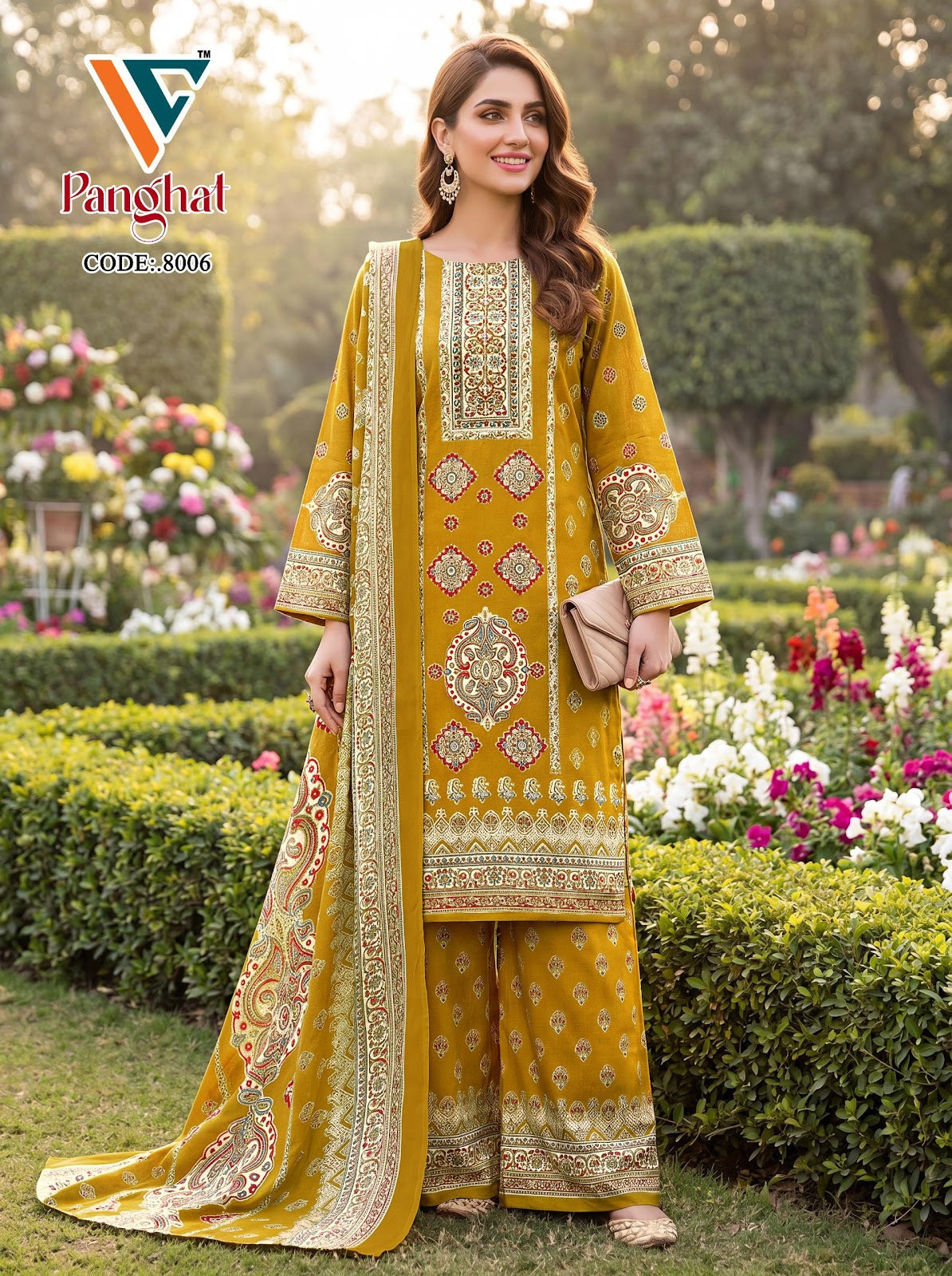 Panghat Vol 9 Vandana Creation Mix Cotton Karachi Salwar Suits Supplier Gujarat