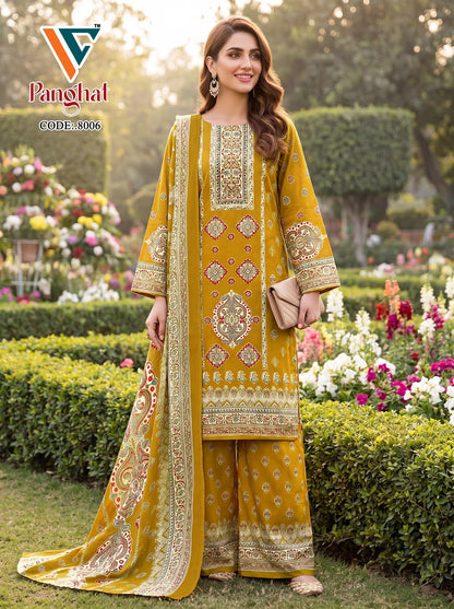 Panghat Vol 9 Vandana Creation Mix Cotton Karachi Salwar Suits Supplier Gujarat