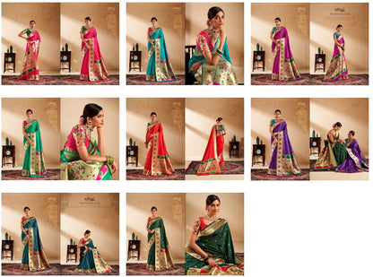 Panihari 161001-161008 Rajpath Paithani Silk Sarees Supplier
